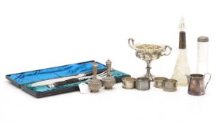 An Arts and Crafts twin handled footed bowl,