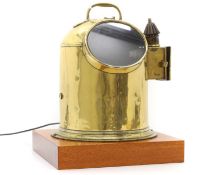 A brass cased ship's binnacle,