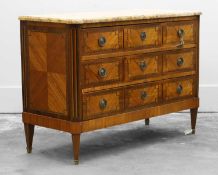 A French kingwood inlaid commode,