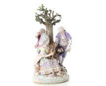A Meissen porcelain figure group,