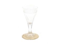 A George II engraved wine glass,