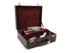 A 'Besson' silver plated cornet,