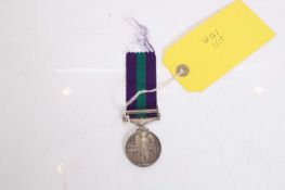 A general service medal with Cyprus clasp,
