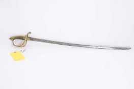 A regulation Pattern 1821 light cavalry sabre,