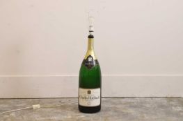 A Charles Heidsieck salmanazar lamp,