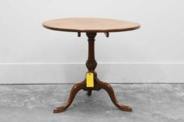A George III mahogany tripod table