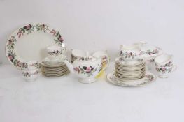 An eight person Wedgwood Hathaway Rose tea service,