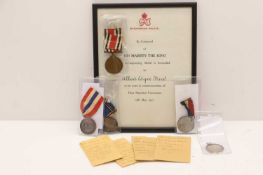 A collection of Military medals,