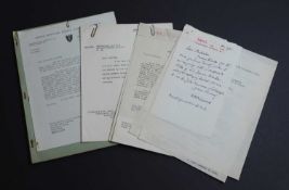 Autograph & Typed letters Signed: