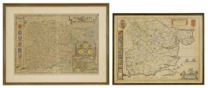 ESSEX, TWO MAPS: 1- Speed, J: Essex divided into hundreds,