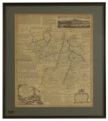 Accurate Map of Cambridgeshire divided into its Hundreds Emanual Bowen,