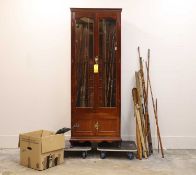 An Edwardian mahogany rod cabinet,