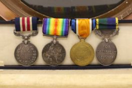 Three World War One medals,