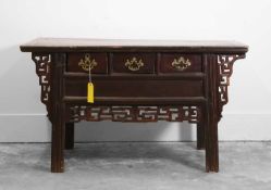 A Chinese provincial hardwood altar table,