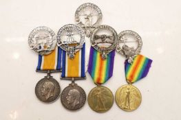 Two First World War Worcester Regiment pairs,