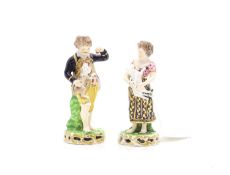 A pair of Bloor Derby child figures,