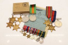 A Second World War Royal Air Force medal group of four,