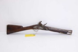 A flintlock blunderbuss,