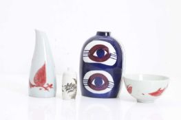 A collection of four Royal Copenhagen vases,