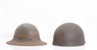 British WWII 'MKII' paratroopers' helmet,