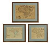 THREE MAPS OF AFRICA: 1- Dapper, Olfert: Africae Accurata Tabula