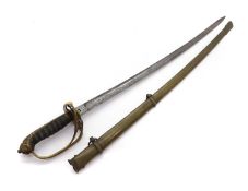 A Victorian Officer's sword and scabbard,