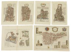 Eleven Maps: LONDON WARDS (All hand coloured):