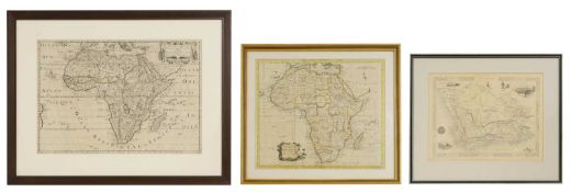 3 Maps- AFRICA: 1- Sanson, N: Afrique,