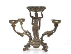 A silver plated epergne,