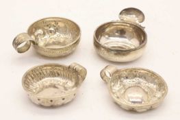 Four silver taste de vin,