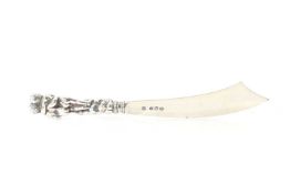 A Victorian silver butter knife,