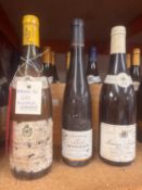 A selection of French white wines