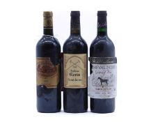 A selection of Bordeaux red wines
