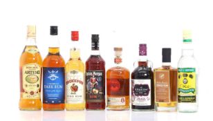 A selection of rums,