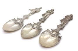 A silver Napoleon spoon,