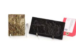 A bronze plaquette of the Resurrection,