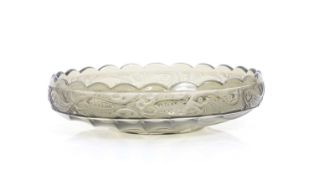 A French Art Deco glass bowl,