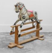 A painted rocking horse,
