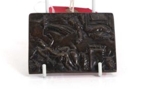 A bronze plaquette of the Annunciation workshop of Matthias Walbaum (1554-1632),