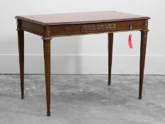 A Louis XVI revival rosewood side table,