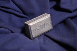 A George III silver snuff box,