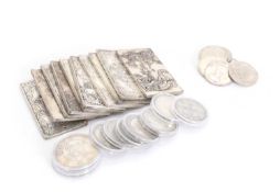 An extensive selection of predominately reproduction coins,