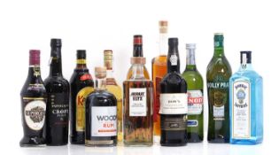 A selection of spirits,