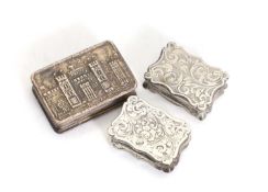 A Victorian silver vinaigrette,