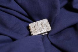 A silver 'Castle Top' vinaigrette,