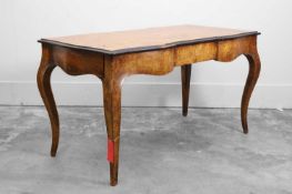 A French walnut bureau,