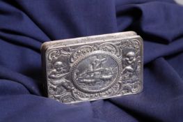 A silver snuff box,