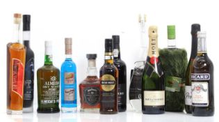 A selection of wines & spirits,
