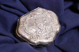 A silver snuff box,
