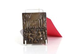 A bronze plaquette of the Last Supper workshop of Matthias Walbaum (1554-1632),